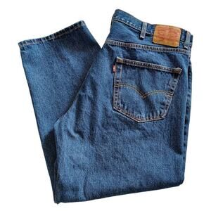 Levi's 550 RELAXED FIT JEANS Men's 46x29 Medium Blue Wash Denim Big and Tall